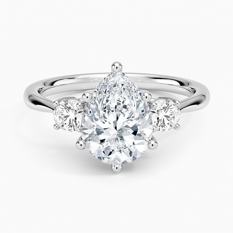 18K White Gold Selene Three Stone Diamond Ring (1/3 ct. tw.)