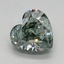 1.57 Ct. Fancy Intense Green Heart Lab Grown Diamond