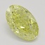 0.92 Ct. Fancy Intense Yellow Oval Diamond