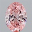 1.74 Ct. Fancy Vivid Pink Oval Lab Grown Diamond
