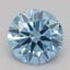 0.50 Ct. Fancy Vivid Blue Round Lab Grown Diamond