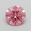 0.81 Ct. Fancy Vivid Pink Round Lab Grown Diamond