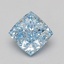 1.55 Ct. Fancy Vivid Blue Cushion Lab Grown Diamond