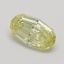 0.53 Ct. Fancy Yellow Oval Diamond