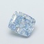 1.33 Ct. Fancy Intense  Blue Cushion Lab Grown Diamond