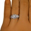 The Ammara Ring, smallzoomed in top view on a hand