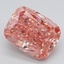 7.01 Ct. Fancy Vivid  Pink Cushion Lab Grown Diamond
