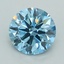 2.01 Ct. Fancy Vivid  Blue Round Lab Grown Diamond