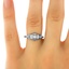 The Marshall Ring, smalltop view on a hand