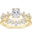 18K Yellow Gold Reflection Diamond Ring with Illusia Diamond Ring (1/4 ct. tw.)