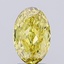 1.63 Ct. Fancy Intense Yellow Oval Lab Grown Diamond