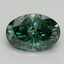 2.0 Ct. Fancy Vivid Pacific Green Oval Lab Grown Diamond