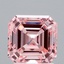 2.10 Ct. Fancy Intense Pink Asscher Lab Grown Diamond