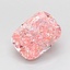 0.98 Ct. Fancy Vivid  Pink Cushion Lab Grown Diamond