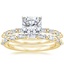 18K Yellow Gold Dominique Diamond Bridal Set
