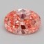 2.01 Ct. Fancy Vivid Pink Oval Lab Grown Diamond