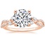 14K Rose Gold Luxe Willow Diamond Ring (1/4 ct. tw.), smalltop view