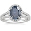 18K White Gold Fortuna Halo Diamond Ring (1/2 ct. tw.), smalltop view