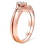 Custom Cascade Wedding Band with Flush Set Diamond Accents, smallview