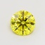 1.18 Ct. Fancy Vivid  Yellow Round Lab Grown Diamond