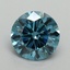 2.02 Ct. Fancy Vivid Blue Round Lab Grown Diamond