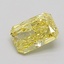 1.01 Ct. Fancy Vivid Yellow Radiant Lab Grown Diamond