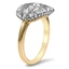 The Keelin Ring, smalltop view on a hand