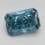 10.78 Ct. Fancy Vivid  Blue Radiant Lab Grown Diamond