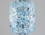 3.09 Ct. Fancy Intense Blue Cushion Lab Grown Diamond