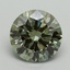 4.08 Ct. Fancy Vivid Green Round Lab Grown Diamond