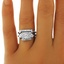The Christine Matched Set, smallzoomed in top view on a hand
