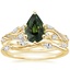 18K Yellow Gold Begonia Vine Diamond Ring (1/2 ct. tw.) with Winding Willow Diamond Ring