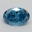 2.08 Ct. Fancy Vivid Blue Oval Lab Grown Diamond