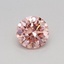 0.30 Ct. Fancy Vivid Pink Round Lab Grown Diamond