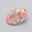 0.36 Ct. Fancy Vivid  Pink Oval Lab Grown Diamond