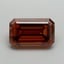 10.03 Ct. Fancy Vivid Orange Emerald Lab Grown Diamond