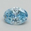 2.05 Ct. Fancy Vivid Blue Oval Lab Grown Diamond