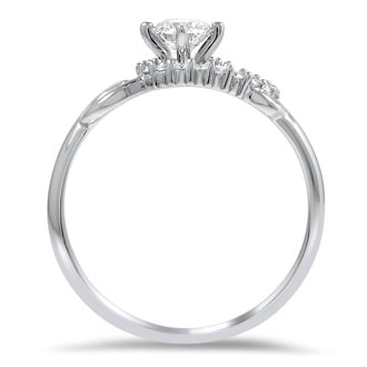 Custom Diamond Swirl Ring