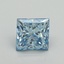 2.00 Ct. Fancy Vivid Blue Princess Lab Grown Diamond