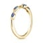 18K Yellow Gold Winding Willow Sapphire Ring, smallside view