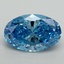 2.01 Ct. Fancy Vivid Blue Oval Lab Grown Diamond