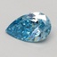 0.50 Ct. Fancy Vivid Blue Pear Lab Grown Diamond