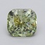 2.02 Ct. Fancy Intense  Green Cushion Lab Grown Diamond