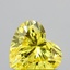 0.61 Ct. Fancy Vivid Yellow Heart Lab Grown Diamond