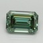 3.04 Ct. Fancy Vivid Pacific Green Emerald Lab Grown Diamond