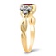 The Raleigh Ring, smalltop view on a hand