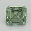 1.54 Ct. Fancy Vivid Pacific Green Asscher Lab Grown Diamond