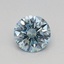 0.38 Ct. Fancy Intense Blue Round Lab Grown Diamond