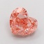 3.02 Ct. Fancy Intense Brownish Orange Heart Lab Grown Diamond