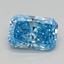 0.62 Ct. Fancy Vivid Blue Radiant Lab Grown Diamond